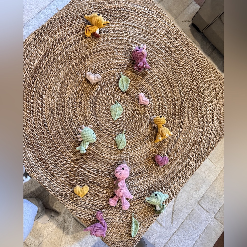 COPY - Girls dinosaurs ceiling mobile decoration knit